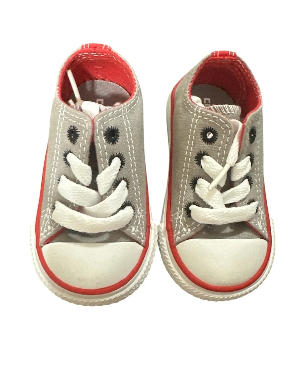Baby Infant Converse Chuck Taylors Size 3 - Red & Grey NWOT